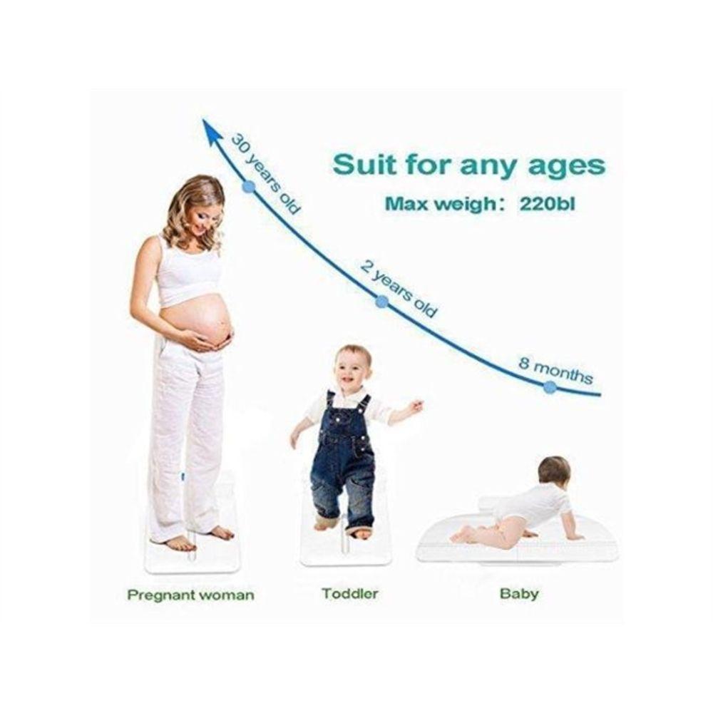 Balanca Digital De Bebe Pediatrica Adulto Infantil 2 Em 1 Lcd Baby Mamae Pet Veterinario 100kg 2 Touch - 3