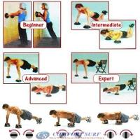 Apoio Para Flexao De Bracos Giratorio Aparelho Push Up Pro Academia Em Casa Abdomen Triceps Ombro Profissional - 2