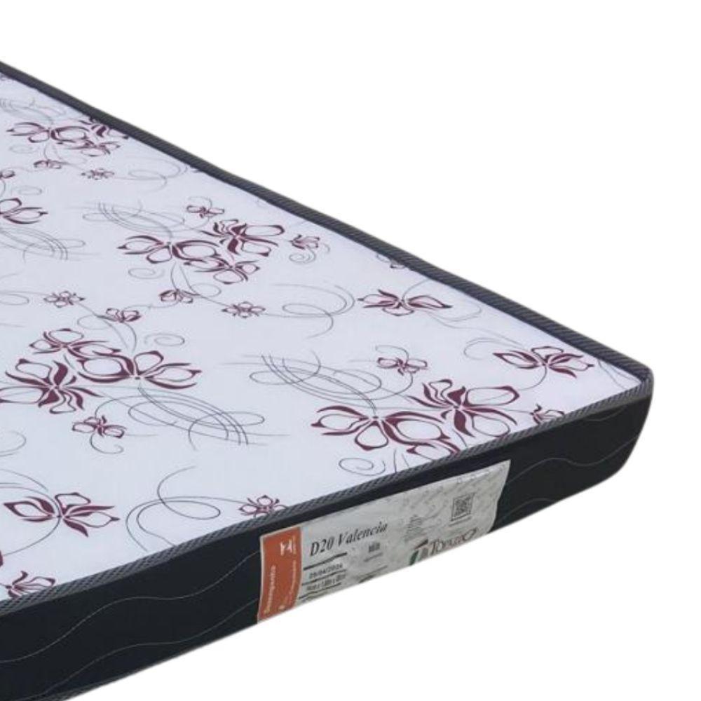Colchão Solteiro (88x188) D20 Preto Valencia Topázio Colchões - 3