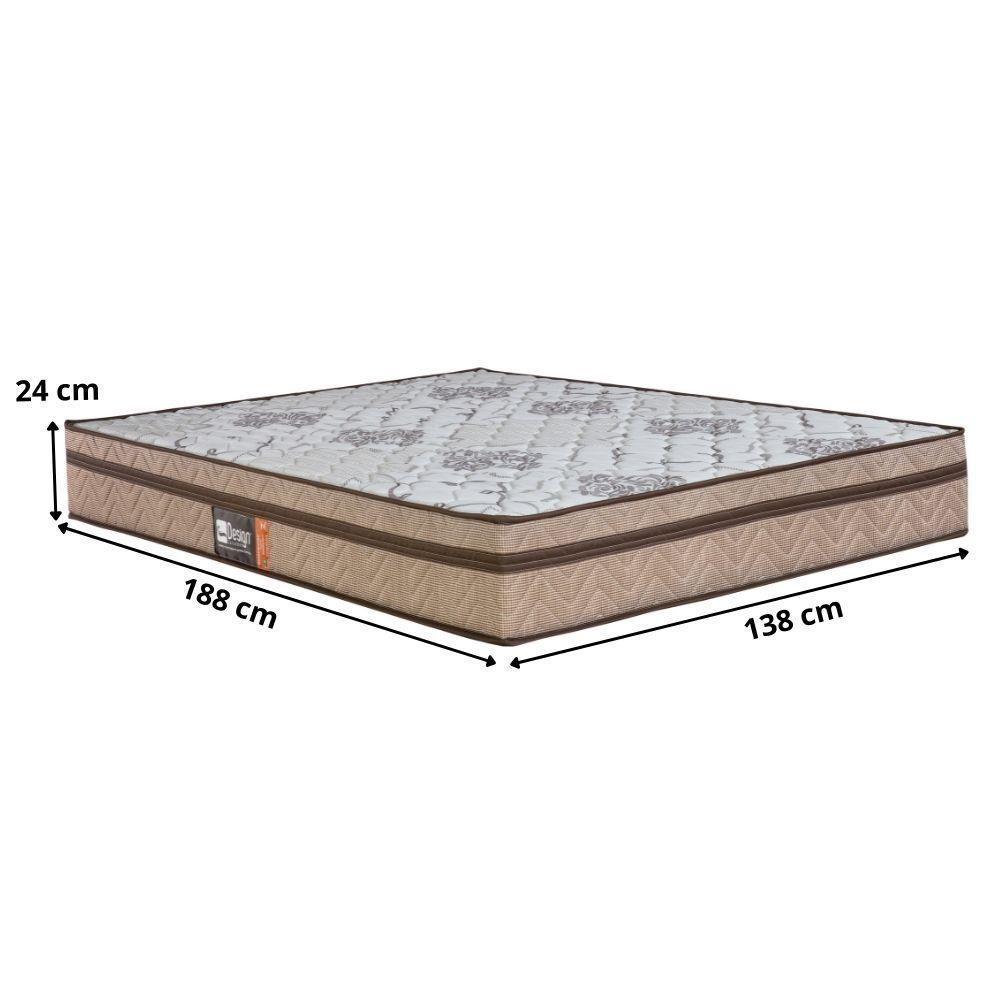 Colchão Casal (138x188) D45 Marrom Vogue Basic Design Colchões - 3