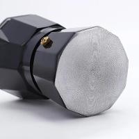 Cafeteira Italiana Preta Black 6 Xicaras Express Luxo Aluminio Grande Manual Profissional