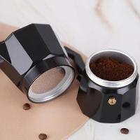 Cafeteira Italiana Preta Black 6 Xicaras Express Luxo Aluminio Grande Manual Profissional - 8