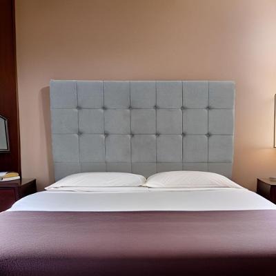 Cabeceira Casal Grafite Prestissimo Malu Estofados Grafite