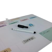 Lousa Magnética Planejamento Mensal Quadro Planner Semanal Tarefas Anotações Mural Planejador Diário Com Ímãs - 3