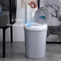 Lixeira Automatica Sensor Touch Cesto Lixo 9 Litros Inteligente Banheiro Cozinha Azul Luxo - 2