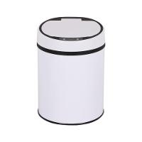 Lixeira Automatica Branca Grande 12 Litros Sensor Inteligente Cozinha Banheiro Inox Cesto Lixo - 2