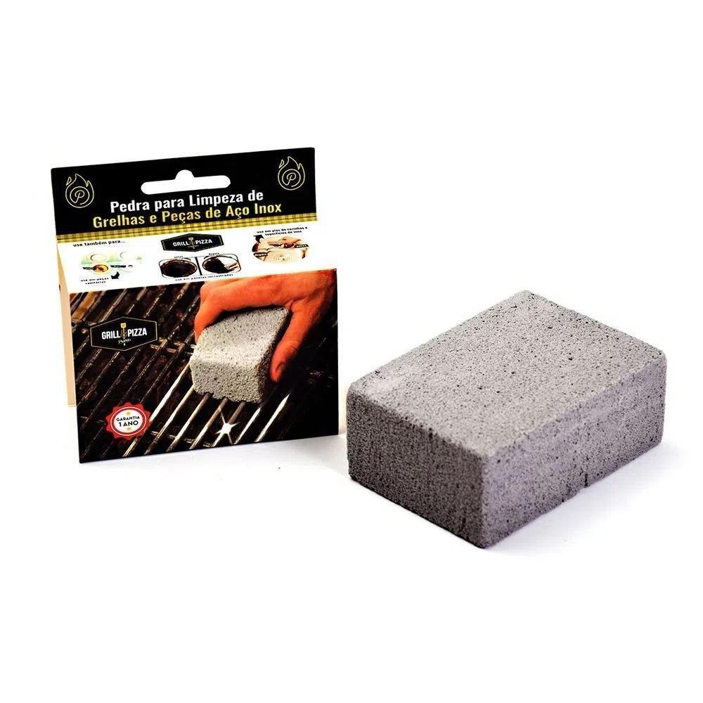 Limpa Grelha Chapa Espátula Tijolo Esponja Reutilizável Limpeza Churrasqueira Exaustor Panelas Multiuso Pedra Espeto - 1