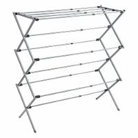 Varal De Chao Secador De Roupas Dobravel Telescopico Vertical Extensivel Com 11 Grades Portatil - 5