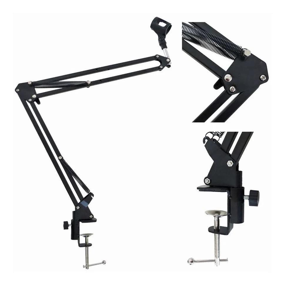 Suporte Microfone Articulado Mesa Braco Profissional Dobravel Ajustavel Em Aco Podcast Gravacao Estudio - 4