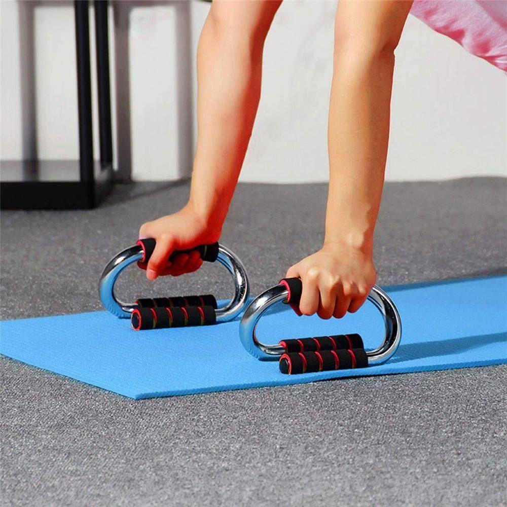 Suporte Para Flexão Apoio De Chão Barra Treino Ombro Tríceps Peito Abdômen Prancha Academia Em Casa Aparelho Push Up Fit - 6