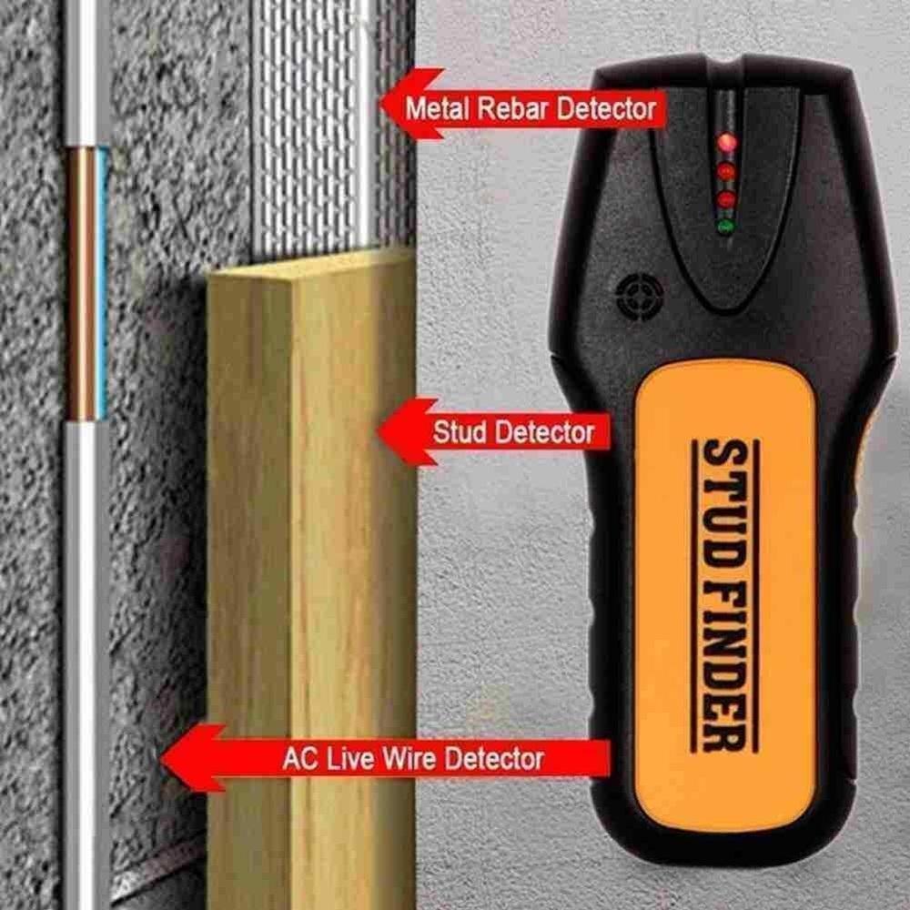 Scanner Parede Detector Materiais Obstaculos Fios Vigas Canos Metais Madeira Sensor Eletronico Alarme Visual Sonoro - 2
