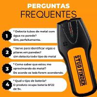 Scanner Parede Detector Materiais Obstaculos Fios Vigas Canos Metais Madeira Sensor Eletronico Alarme Visual Sonoro - 5