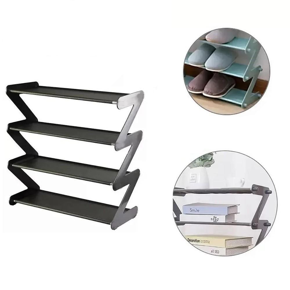 Sapateira Multiuso 4 Prateleiras Organizador Tenis Livros Porta Objetos Estilo Industrial Retro - 1