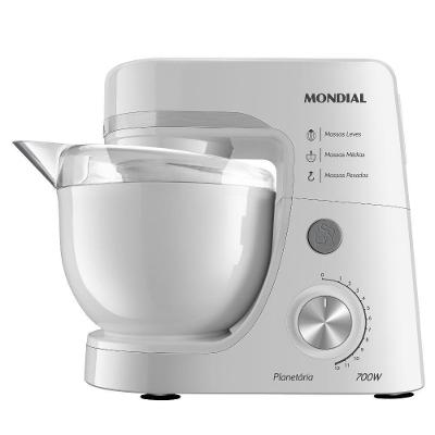 Batedeira Planetária 500W Mondial BP-03W 12 Velocidades Branco 220V