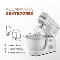 Batedeira Planetária 500W Mondial BP-03W 12 Velocidades Branco 220V - 5