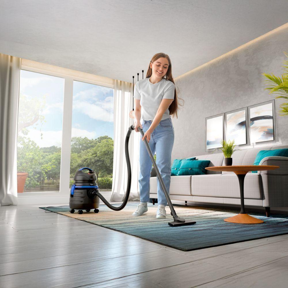 Aspirador De Água E Pó Philco 1500W 20L Pas80 Preto - Azul 110V - 6