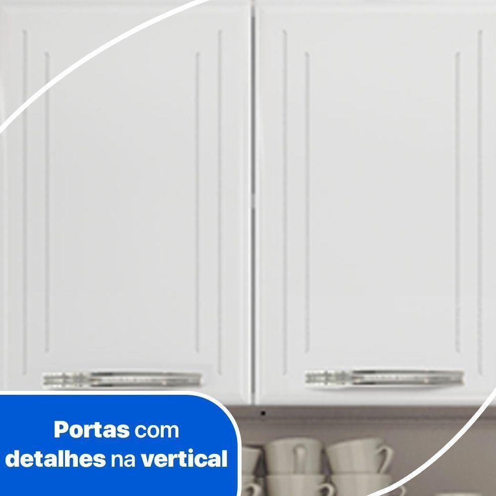 Cozinha Compacta Em Aço 9 Portas Esmeralda Branco Telasul - 2