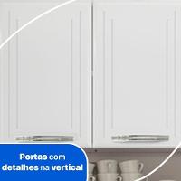 Cozinha Compacta Em Aço 9 Portas Esmeralda Branco Telasul - 2