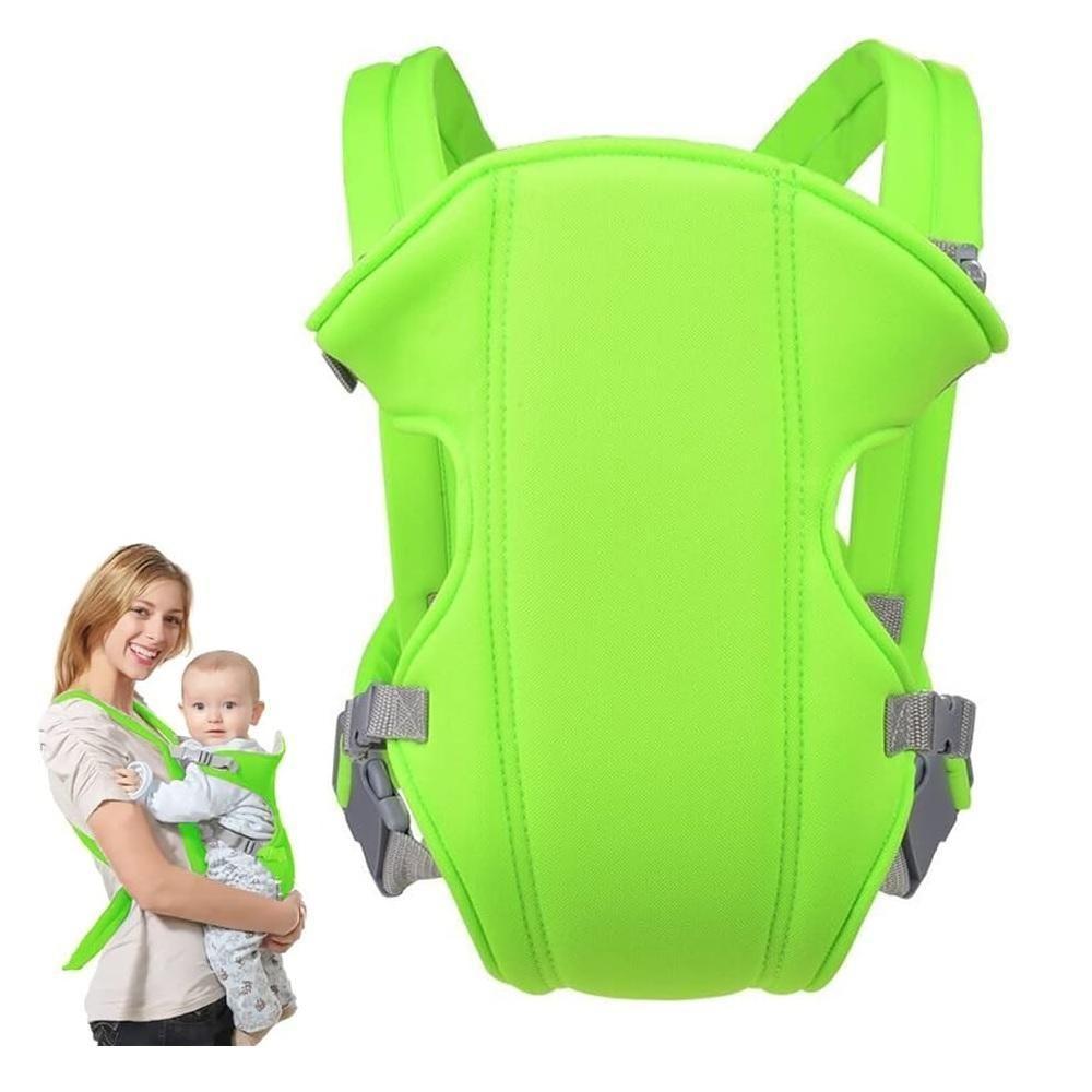Canguru Classic Sling Carregador Mamãe Bebê Passear Mochila Ergonômica 3 Em 1 Ajustável Verde - 1