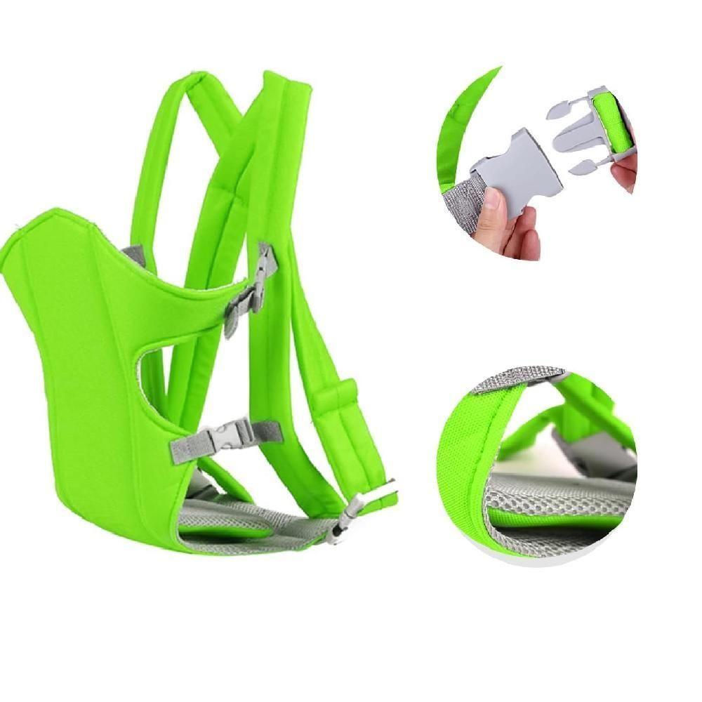 Canguru Classic Sling Carregador Mamãe Bebê Passear Mochila Ergonômica 3 Em 1 Ajustável Verde - 3