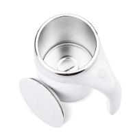 Caneca Mixer Automática 400ml Copo Misturador Magnético Shake Liquidificador Portátil Luxo Trabalho Branco - 2