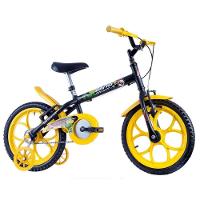 Bicicleta Infantil Track E Bikes Dino Aro 16 Freio V-brake Preto-amarelo - 1