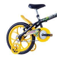 Bicicleta Infantil Track E Bikes Dino Aro 16 Freio V-brake Preto-amarelo - 3