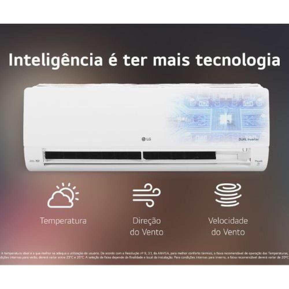 Ar Condicionado Split LG Dual Inverter Compact 9.000 BTUs S3-Q09AAQAL Frio 220V - 5