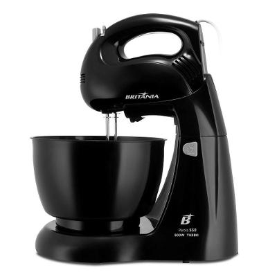 Batedeira 500W Britânia Pérola 4 Velocidades Preta 220V