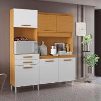 Armário De Cozinha 6 Portas 2 Gavetas Selena Cinamomo-branco Aramóveis