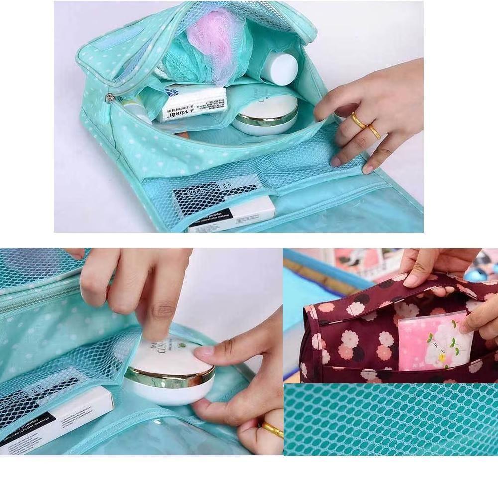 Frasqueira Necessaire Bolsa De Viagem Cabide Organizador Cosmeticos Maquiagem Maleta Com Gancho Academia - 6