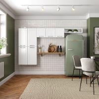 Cozinha Compacta 7 Portas Em Aço Branca Dona Maria Bertolini - 1