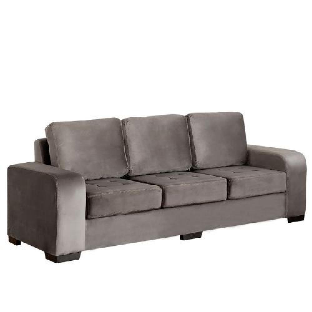Conjunto De Sofá 3x2 Lugares Cinza Londres Design Estofados - 3