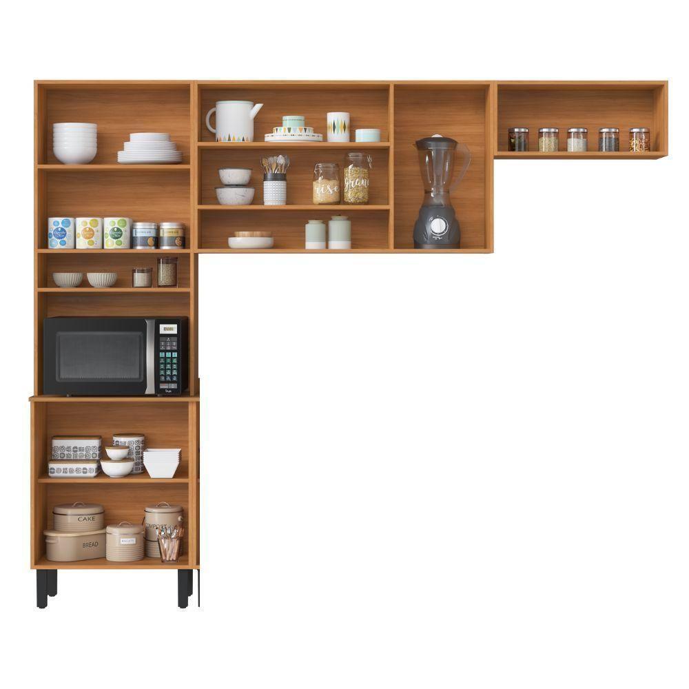 Cozinha Compacta 8 Portas Cinamomo-off White Vegas Itatiaia - 3