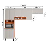 Cozinha Compacta 8 Portas Cinamomo-off White Vegas Itatiaia - 2