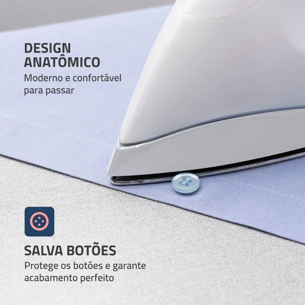 Ferro A Seco Mondial FSN-55 W 6 Temperaturas Branco 220V - 4