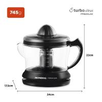Espremedor De Frutas Mondial 1,2L 30W Premium E-02 Preto 110V - 6