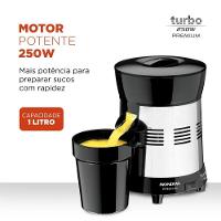 Espremedor De Frutas Mondial 1L 250W E-10 Premium Turbo Preto-inox Bivolt - 2