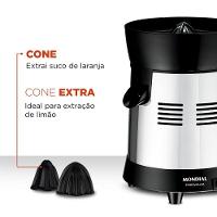 Espremedor De Frutas Mondial 1L 250W E-10 Premium Turbo Preto-inox Bivolt - 3