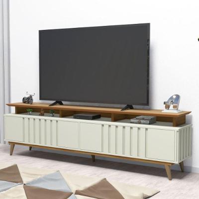 Rack Para Tv At? 72" 4 Portas Freij?-off White Ilhabela Avelan M?veis Ni