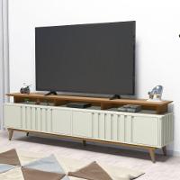 Rack Para Tv At? 72" 4 Portas Freij?-off White Ilhabela Avelan M?veis Ni - 1