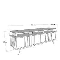 Rack Para Tv At? 72" 4 Portas Freij?-off White Ilhabela Avelan M?veis Ni - 4