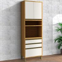 Cozinha Compacta 6 Portas 2 Gavetas Amêndoa-off White Tempranillo Móveis Ronipa