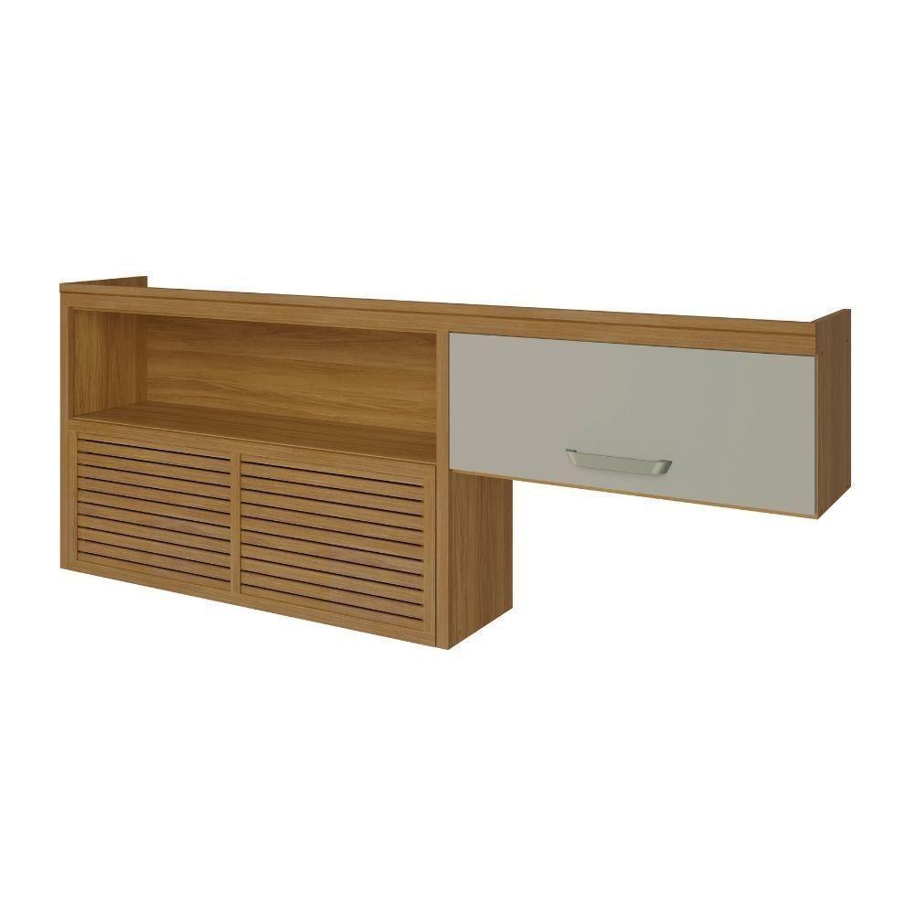 Cozinha Compacta Nesher Princesa 4 Porta 3 Gaveta Freijó-off White - 3