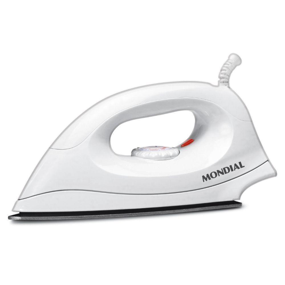 Ferro A Seco Mondial FSN-55 W 6 Temperaturas Branco 110V - 1