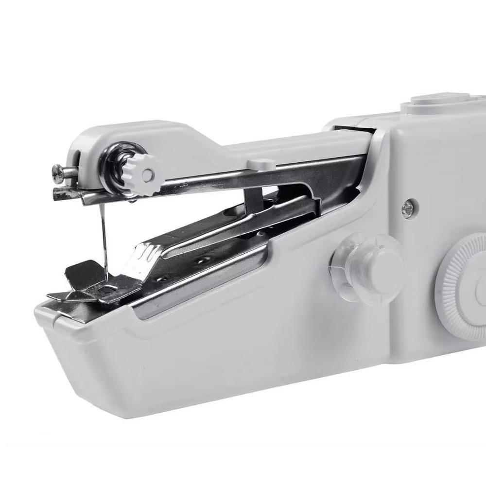 Maquina De Costura Portatil Mini Eletrica Manual A Pilha Costura Jeans E Seda Completa - 5