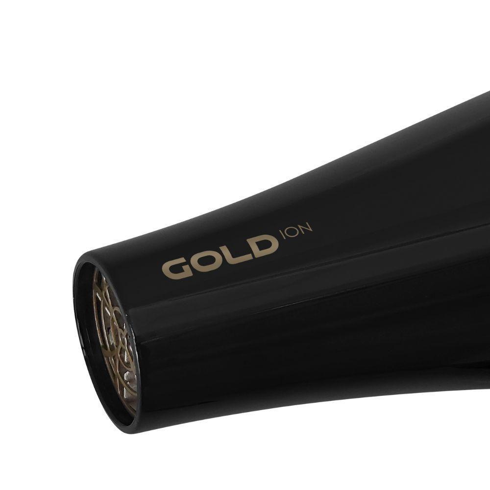 Secador De Cabelo Gama Gold Ion 2 Velocidades 2.200W Preto-dourado Preto - Dourado 110V - 4
