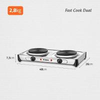 Fogão 2 Bocas Mondial Elétrico Fast Cook FE-03 Inox 220V - 5