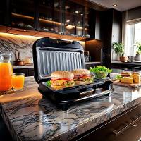 Sanduicheira E Grill Britânia 750W Antiaderente Bgr25a Preta-inox Preto - Inox 220V - 10