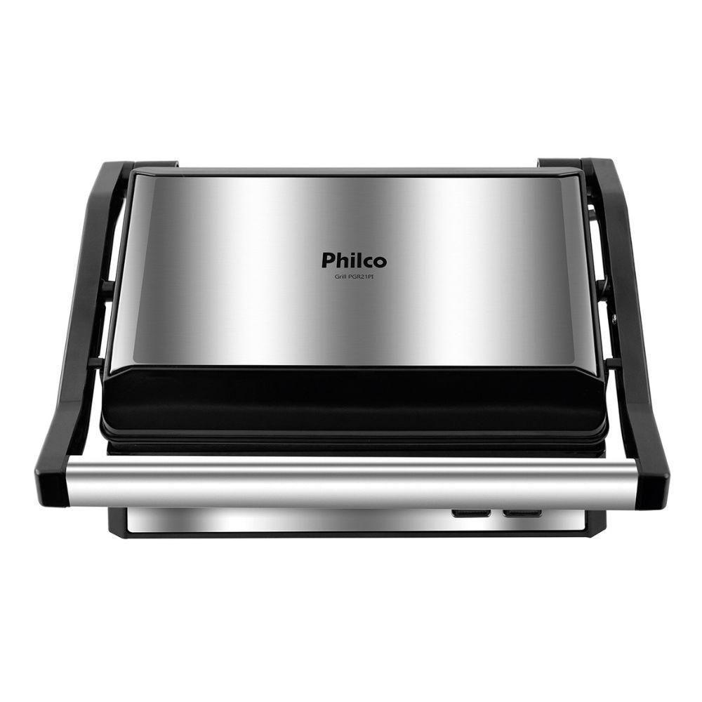 Sanduicheira E Grill Philco Pgr21pi Preta-inox Preta 220V - 1
